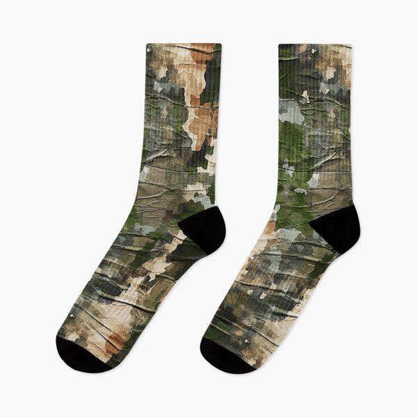 Item preview, Old School Green Military Camo Worn Used Organic Realistic designed and sold by Geek Updated.