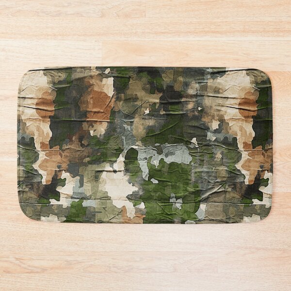 Item preview, Old School Green Military Camo Worn Used Organic Realistic designed and sold by Geek Updated.