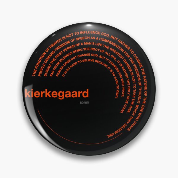 Item preview, Soren Kierkegaard famous quotes poster [orangered] designed and sold by CMYKStudio.
