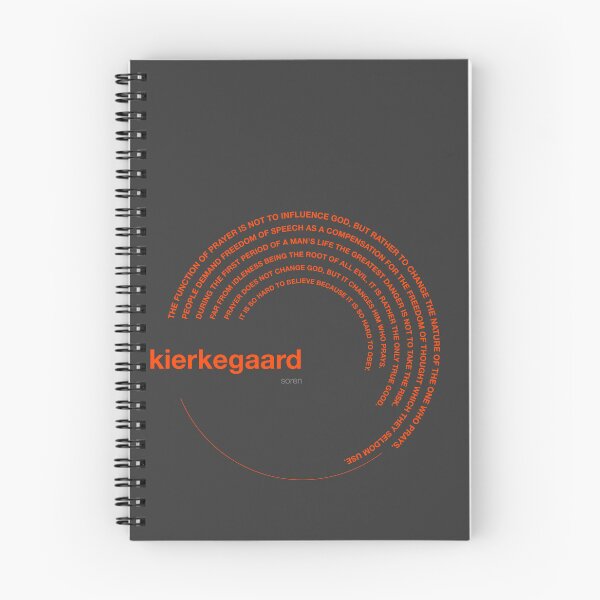 Item preview, Soren Kierkegaard famous quotes poster [orangered] designed and sold by CMYKStudio.