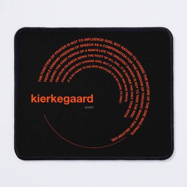 Item preview, Soren Kierkegaard famous quotes poster [orangered] designed and sold by CMYKStudio.