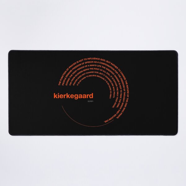 Item preview, Soren Kierkegaard famous quotes poster [orangered] designed and sold by CMYKStudio.