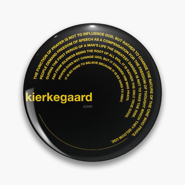 Item preview, Soren Kierkegaard famous quotes poster [gold] designed and sold by CMYKStudio.