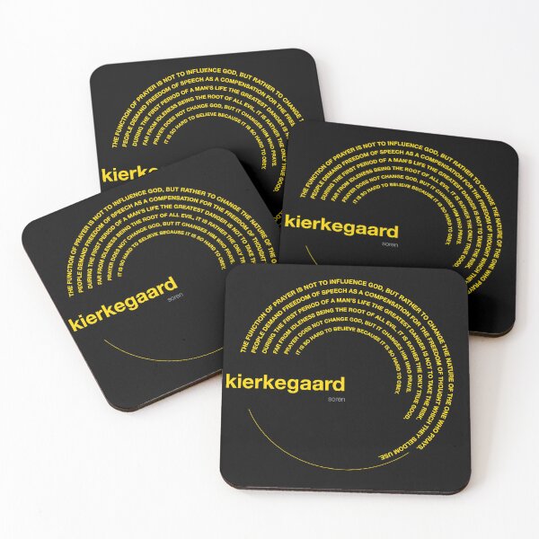 Item preview, Soren Kierkegaard famous quotes poster [gold] designed and sold by CMYKStudio.