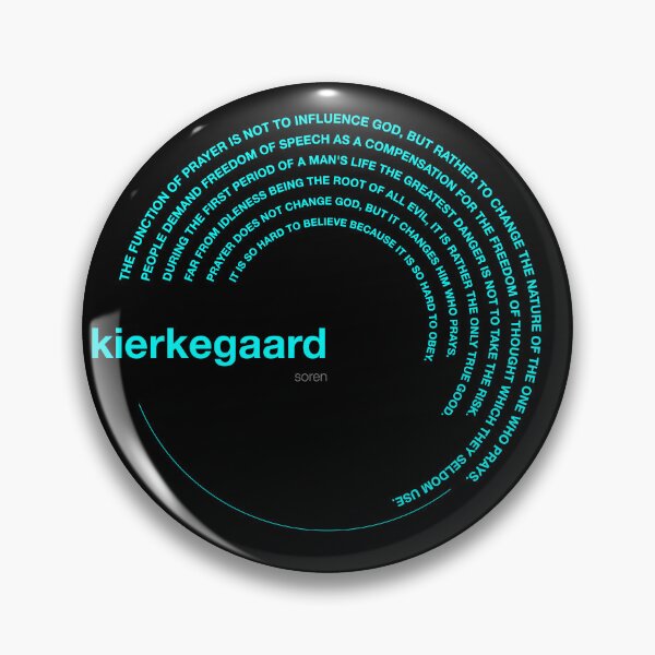 Item preview, Soren Kierkegaard famous quotes poster [aqua] designed and sold by CMYKStudio.