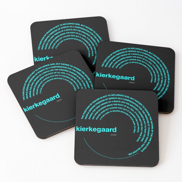 Item preview, Soren Kierkegaard famous quotes poster [aqua] designed and sold by CMYKStudio.