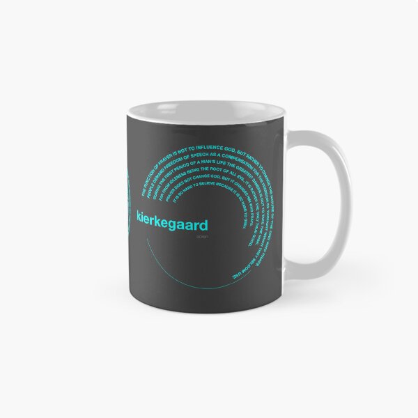 Item preview, Soren Kierkegaard famous quotes poster [aqua] designed and sold by CMYKStudio.