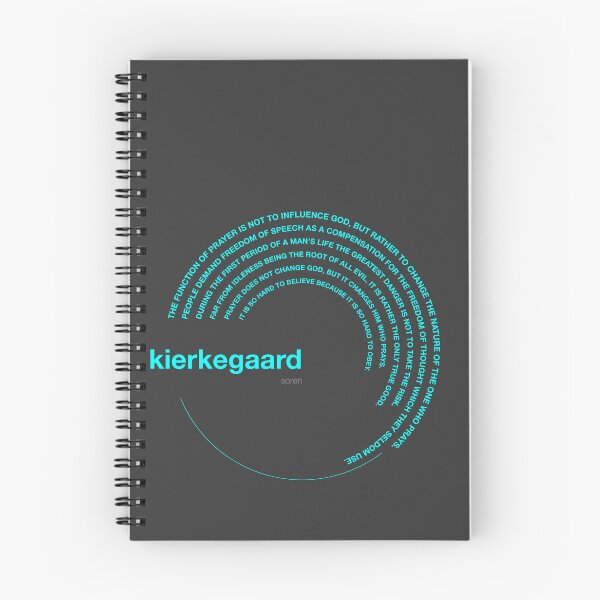 Item preview, Soren Kierkegaard famous quotes poster [aqua] designed and sold by CMYKStudio.