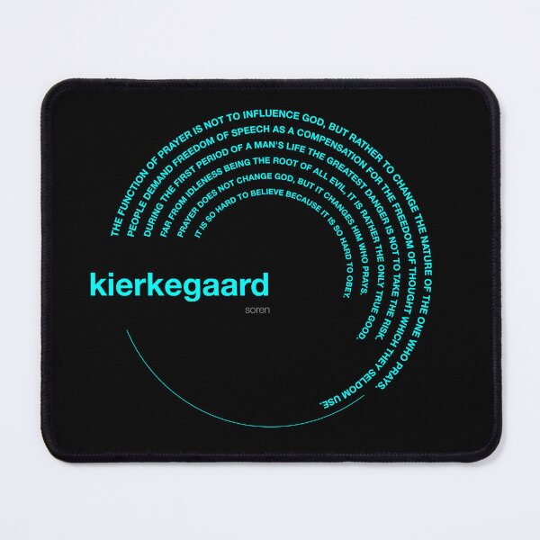 Item preview, Soren Kierkegaard famous quotes poster [aqua] designed and sold by CMYKStudio.