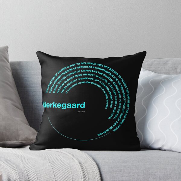 Item preview, Soren Kierkegaard famous quotes poster [aqua] designed and sold by CMYKStudio.