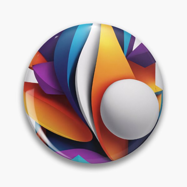 Item preview, Abstract Shape Art Blue Purple Orange Pink V4 designed and sold by Salimgor Hangaround Music.