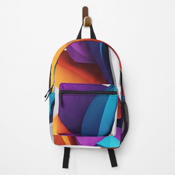 Item preview, Abstract Shape Art Blue Purple Orange Pink V4 designed and sold by Salimgor Hangaround Music.