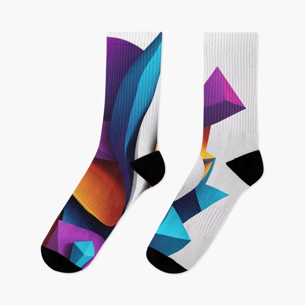 Item preview, Abstract Shape Art Blue Purple Orange Pink V4 designed and sold by Salimgor Hangaround Music.