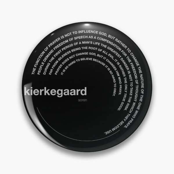 Item preview, Soren Kierkegaard famous quotes poster [silver] designed and sold by CMYKStudio.