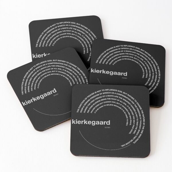 Item preview, Soren Kierkegaard famous quotes poster [silver] designed and sold by CMYKStudio.