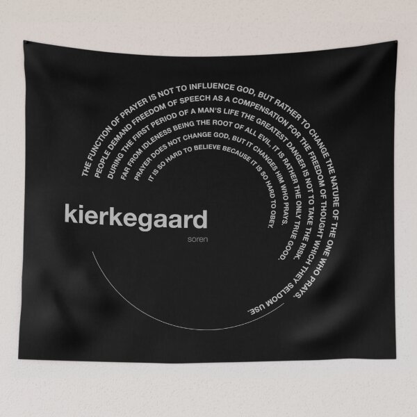 Item preview, Soren Kierkegaard famous quotes poster [silver] designed and sold by CMYKStudio.