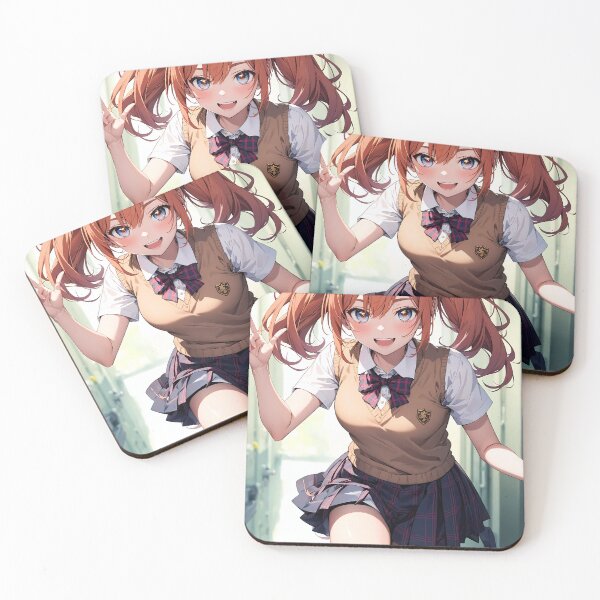 Item preview, Cute Anime School Girl, Mei Suzuki designed and sold by iloveanimechibi.