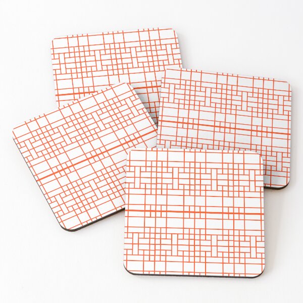 Item preview, East Asian patterns2 on orenge red designed and sold by Eastspacebubble.