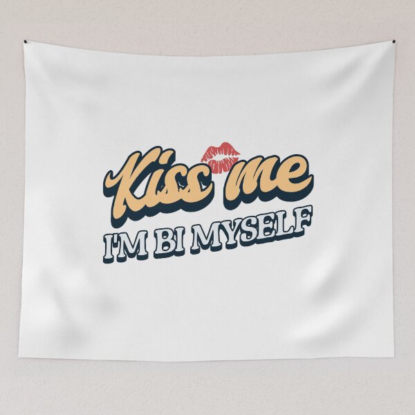 Item preview, Kiss me I'm bi myself designed and sold by SillyShibas.