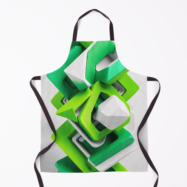 Item preview, Abstract Shape Art Green White V2 designed and sold by Salimgor Hangaround Music.
