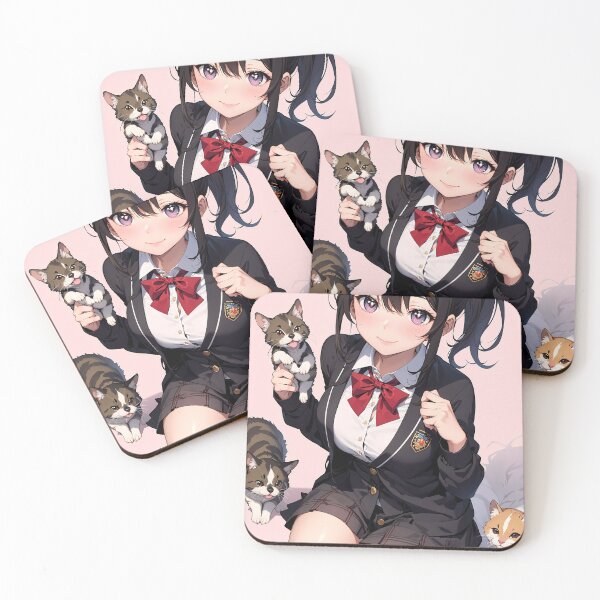 Item preview, Cute Anime School Girl, Megumi Tanaka designed and sold by iloveanimechibi.