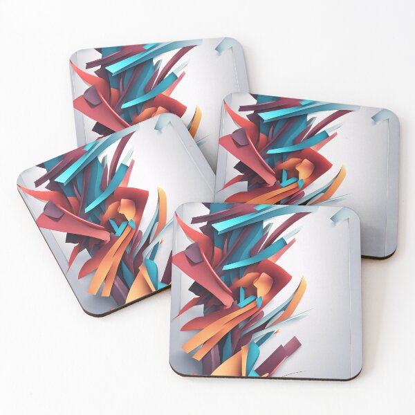 Item preview, Abstract Shape, Art Blue Red Orange designed and sold by Salimgor Hangaround Music.