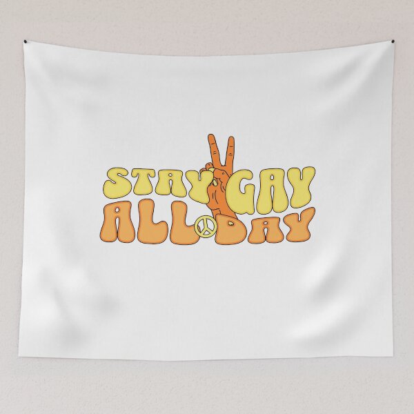 Item preview, Stay gay all day designed and sold by SillyShibas.