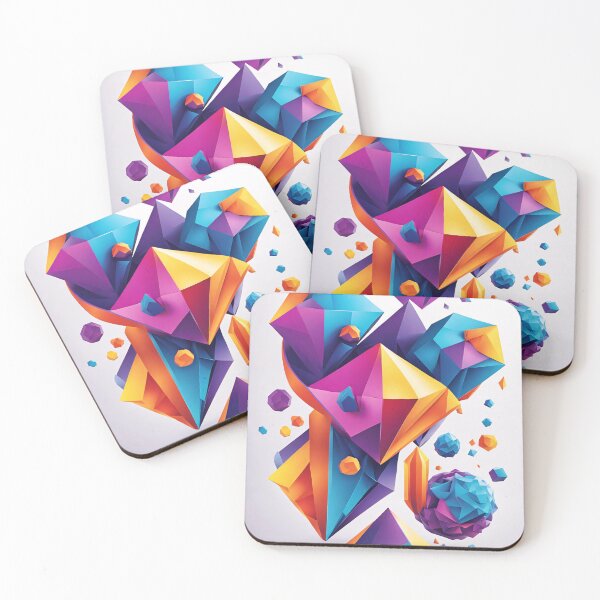 Item preview, Abstract Shape Art Blue Purple Orange Pink V5 designed and sold by Salimgor Hangaround Music.