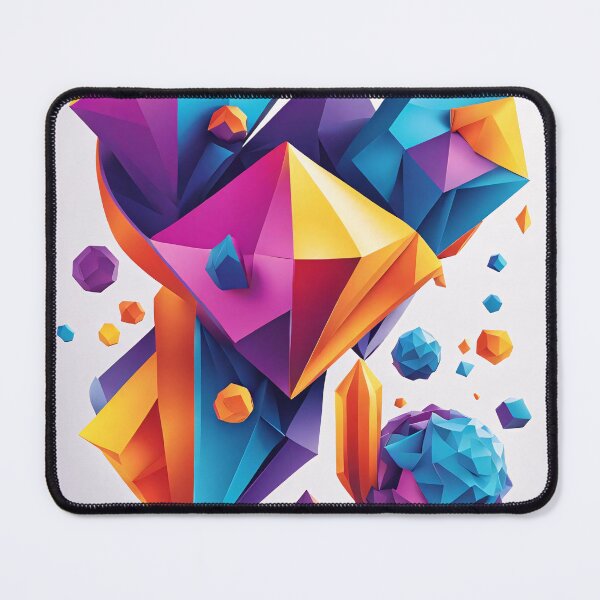 Item preview, Abstract Shape Art Blue Purple Orange Pink V5 designed and sold by Salimgor Hangaround Music.