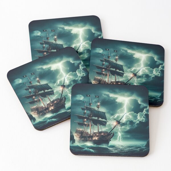Item preview, Ship On The Stormy Seas designed and sold by SideKickCreates.