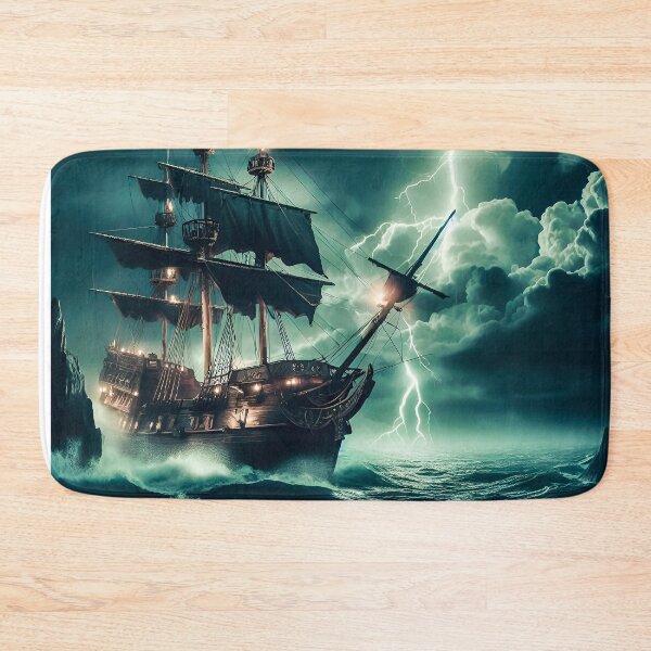 Item preview, Ship On The Stormy Seas designed and sold by SideKickCreates.