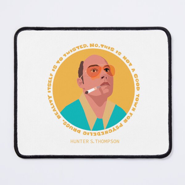 Item preview, Raoul Duke Portrait - Trippy Quote Edition - Fear and loathing in Las Vegas designed and sold by Boogosh.