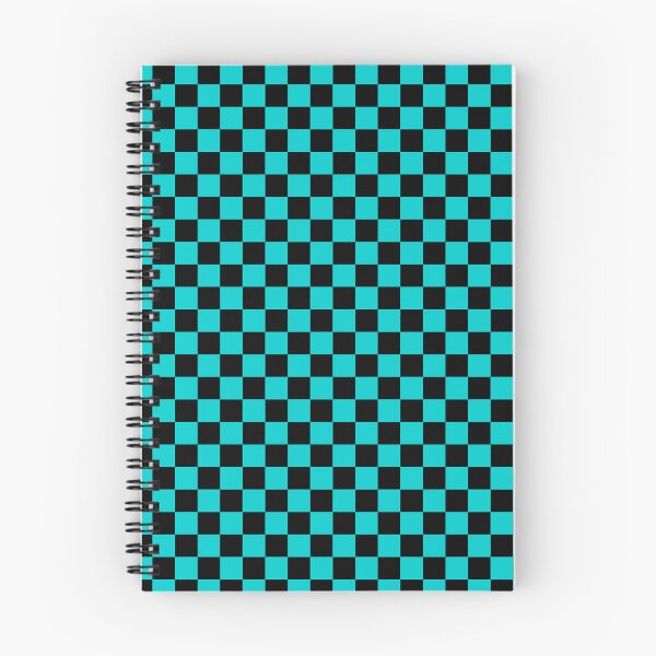 Item preview, Small Checkered - Black and Cyan designed and sold by JustPatterns2.