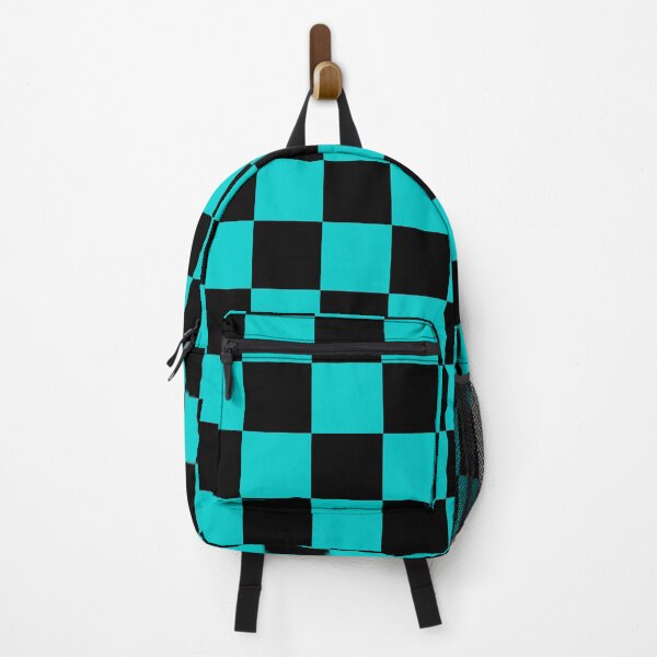 Item preview, Checkered - Black and Cyan designed and sold by JustPatterns2.