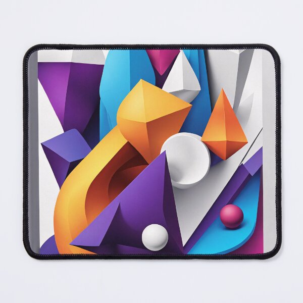 Item preview, Abstract Shape Art Blue Purple Orange Pink V5 designed and sold by Salimgor Hangaround Music.
