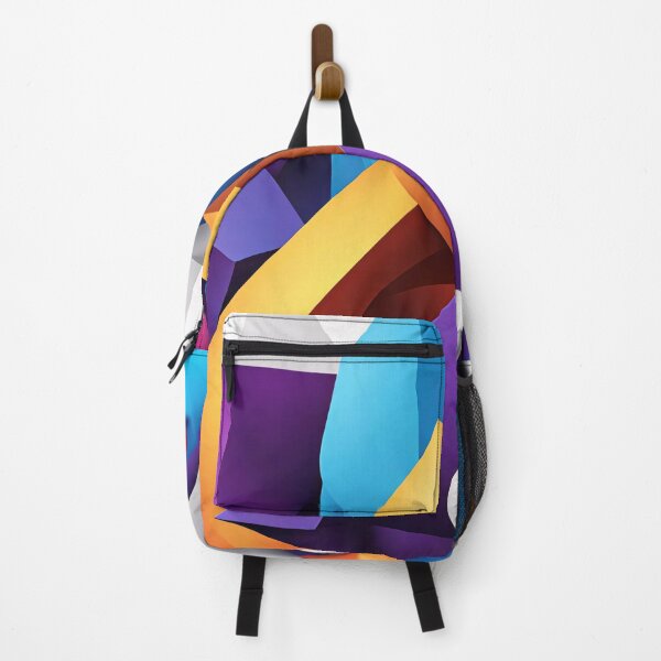 Item preview, Abstract Shape Art Blue Purple Orange Pink V5 designed and sold by Salimgor Hangaround Music.