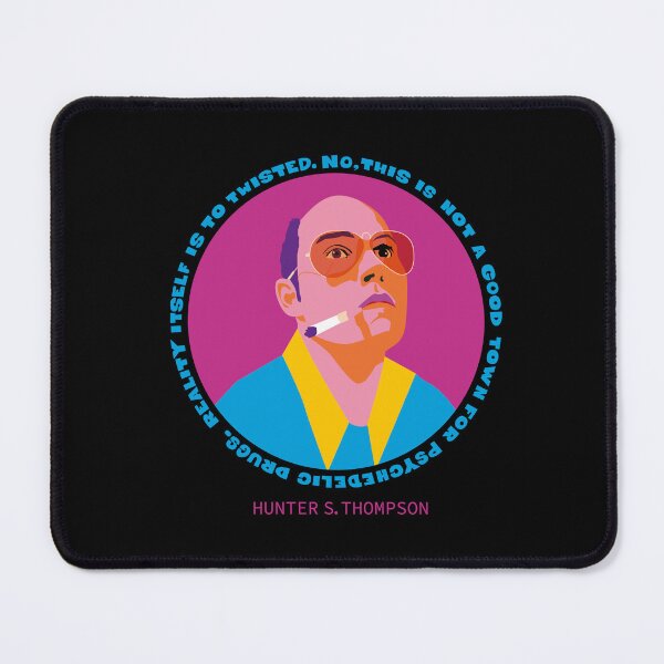Item preview, Raoul Duke Portrait - Trippy Quote Edition - Fear and loathing in Las Vegas designed and sold by Boogosh.