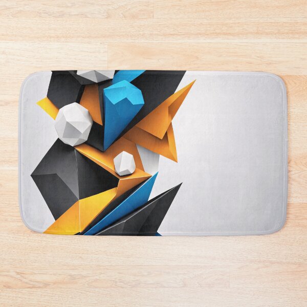 Item preview, Abstract Shape Art Black Blue Orange White V2 designed and sold by Salimgor Hangaround Music.