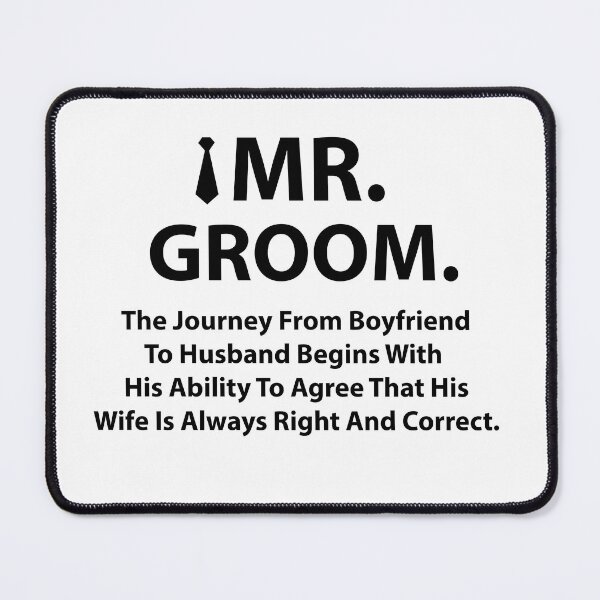 Item preview, Groom Funny Quote Typography Bachelor Party designed and sold by Nisha Prabhu.