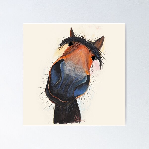 Item preview, HORSE PRiNT 'HAPPY DAVE' BY SHIRLEY MACARTHUR designed and sold by Shirley MacArthur Limited.