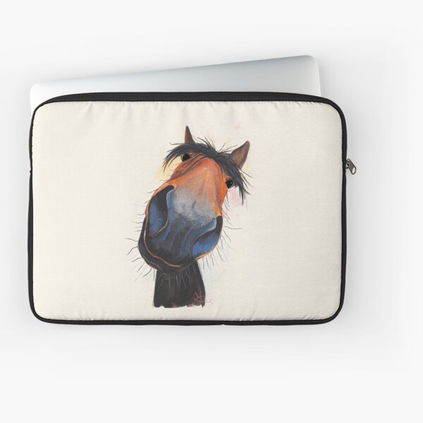 Aperçu de l'œuvre IMPRIMÉ CHEVAL 'HAPPY DAVE' PAR SHIRLEY MACARTHUR créée et vendue par Shirley MacArthur Limited.