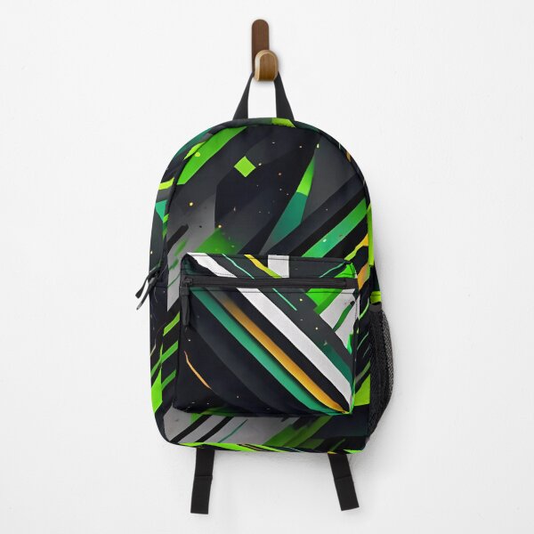 Item preview, Large Abstract Shape Art Green White Black designed and sold by Salimgor Hangaround Music.