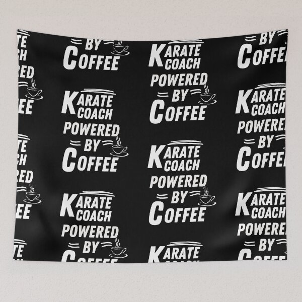 Item preview, Karate coach powered by coffee   designed and sold by annoying-shirts.