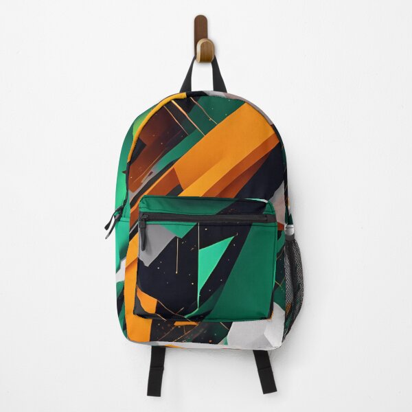 Item preview, Abstract Shape, Art Black Turquoise Green Orange White designed and sold by Salimgor Hangaround Music.