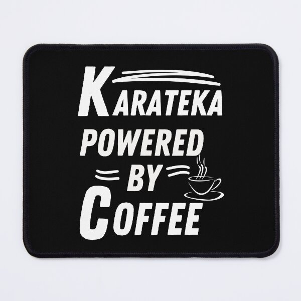 Item preview, Karateka powered by coffee designed and sold by annoying-shirts.