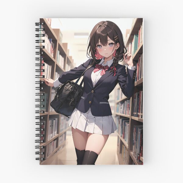 Item preview, Cute Anime School Girl, Ayako Mizushima designed and sold by iloveanimechibi.