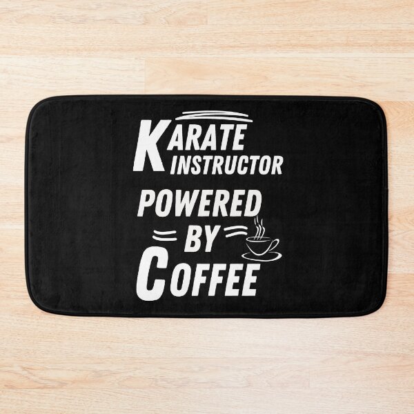 Item preview, Karate instructor powered by coffee   designed and sold by annoying-shirts.