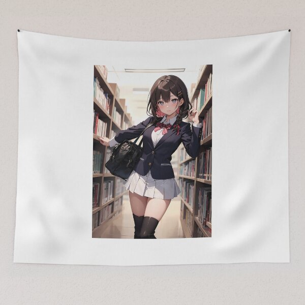 Item preview, Cute Anime School Girl, Ayako Mizushima designed and sold by iloveanimechibi.