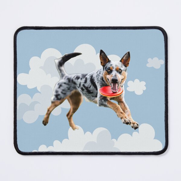 Item preview, Blue merle dog catch the frisbee in the sky  designed and sold by GoodyPaws.