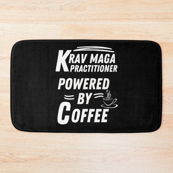 Item preview, Krav maga practitioner powered by coffee designed and sold by annoying-shirts.